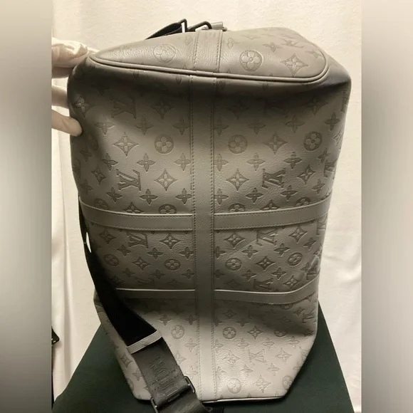 Louis Vuitton Keepall Monogram Gray Duffel Bag - Picture 10 of 16